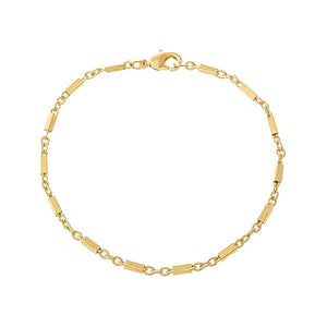 Solid Cylinder Chain Anklet