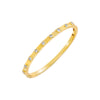 Scattered CZ Bezel Bangle Bracelet