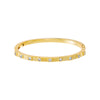 Scattered CZ Bezel Bangle Bracelet