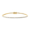  Lab Grown Diamond Four Prong Tennis Bracelet 14K - Adina Eden's Jewels