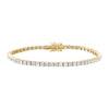 14K Gold / 3CT Lab Grown Diamond Four Prong Tennis Bracelet 14K - Adina Eden's Jewels