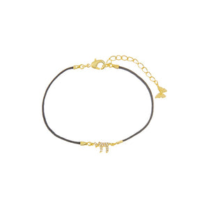 Pave Chai Rope Bracelet