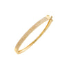 14K Gold Diamond Pave Five Row Bangle 14K - Adina Eden's Jewels