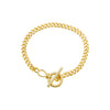 Gold Chunky Cuban Toggle Bracelet - Adina Eden's Jewels