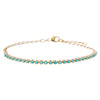 Turquoise Turquoise Tennis Bracelet 14K - Adina Eden's Jewels