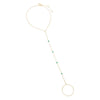 Turquoise Turquoise Multi Embedded Hand Chain 14K - Adina Eden's Jewels