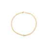 14K Gold Diamond Bezel Cuban Link Bracelet 14K - Adina Eden's Jewels