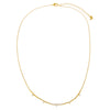  CZ Accented Bar Chain Necklace - Adina Eden's Jewels