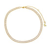  CZ Baguette Tennis Choker - Adina Eden's Jewels