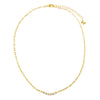  CZ Bar Paperclip Necklace - Adina Eden's Jewels