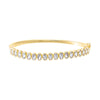  Colored Oval CZ Bezel Tennis Bangle - Adina Eden's Jewels