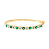  Colored Round CZ Bezel Tennis Bangle - Adina Eden's Jewels