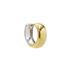 Two-Tone / Single Two Tone Wide Huggie Earring 14K - Adina Eden's Jewels