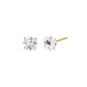 Gold Mini CZ Stud Earring - Adina Eden's Jewels