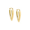 14K Gold Solid Thin Graduated Hoop Earring 14K - Adina Eden's Jewels