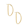  Solid Geometric Shape Hoop Earring 14K - Adina Eden's Jewels