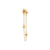  Diamond Starburst Chain Front Back Stud Earring 14K - Adina Eden's Jewels