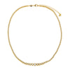  CZ Bezel Graduated Tennis Necklace - Adina Eden's Jewels