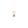 14K Gold Tiny CZ Bezel Charm 14K - Adina Eden's Jewels