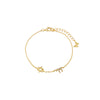 Gold Star Of David X Chai Charm Bracelet - Adina Eden's Jewels