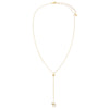 Pave Star Of David X Chai Drop Lariat Necklace - Adina Eden's Jewels