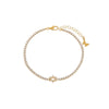 Gold Pave CZ Star Of David Tennis Bracelet - Adina Eden's Jewels