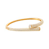  Pave Overlap Claw Bangle Bracelet - Adina Eden's Jewels