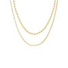 Gold Two In One Graduated Paperclip Necklace - Adina Eden's Jewels