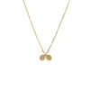 Gold Mini CZ Double Tennis Racket Pendant Necklace - Adina Eden's Jewels