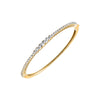 Gold CZ Graduated Tennis Bangle Bracelet - Adina Eden's Jewels