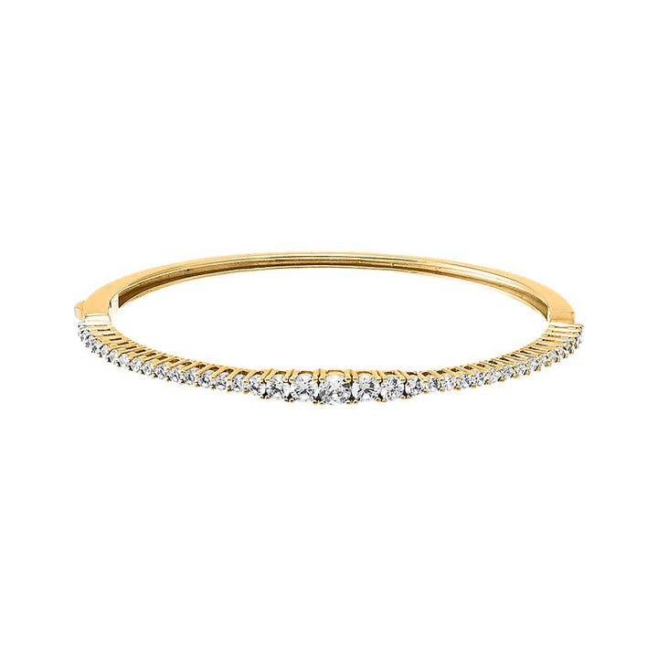  CZ Graduated Tennis Bangle Bracelet - Adina Eden's Jewels