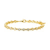 Gold CZ Bezel Multi Graduated Tennis Bracelet - Adina Eden's Jewels