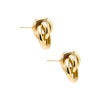  Twister Looped Dangling Drop Stud Earring - Adina Eden's Jewels