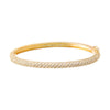  Pave Twisted Rope Bangle Bracelet - Adina Eden's Jewels