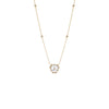 Mother Of Pearl Diamond Pave Mother Of Pearl Flower Necklace 14K - Adina Eden's Jewels