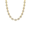 Gold Fancy Pave Mariner Link Necklace - Adina Eden's Jewels