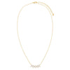  CZ Multi Marquise Curved Bar Necklace - Adina Eden's Jewels