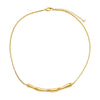  Solid Curved Bar Snake Chain Necklace - Adina Eden's Jewels