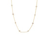 Gold CZ Bezel Multi Shape Necklace - Adina Eden's Jewels