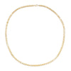 14K Gold Solid Hearts Tennis Necklace 14K - Adina Eden's Jewels