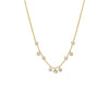 Gold Scattered CZ Bezel Shaker Necklace - Adina Eden's Jewels