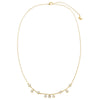  Scattered CZ Bezel Shaker Necklace - Adina Eden's Jewels