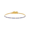 Sapphire Blue Colored CZ Accented Tennis Bracelet - Adina Eden's Jewels