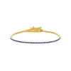 Sapphire Blue Colored CZ All Around Tennis Bracelet - Adina Eden's Jewels