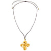  Flower Statement Rope Adjustable Necklace - Adina Eden's Jewels