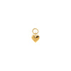 14K Gold Mini Solid Heart Charm 14K - Adina Eden's Jewels