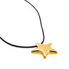  Solid Puffy Star Rope Pendant Necklace - Adina Eden's Jewels