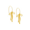  Solid Dangling Bow Tie Fish Hook Earring - Adina Eden's Jewels