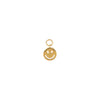 14K Gold Mini Solid Smiley Face Charm 14K - Adina Eden's Jewels