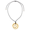  Solid Swirled Rope Pendant Necklace - Adina Eden's Jewels